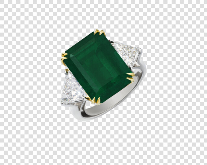 Natural Emerald And Diamonds Ring Exceptional Pieces   Engagement Ring  HD Png DownloadTransparent PNG