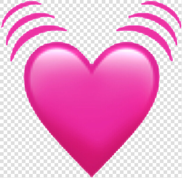 Ios Emoji✨ Emoji Iphone Ios Heart Hearts Spin Edit   Plain Pink Heart Emoji  HD Png DownloadTransparent PNG