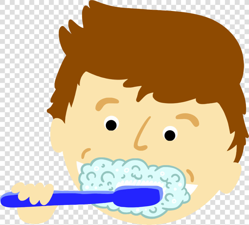 Boy Brushing Teeth Clip Arts   Clip Art Brushing Teeth  HD Png DownloadTransparent PNG