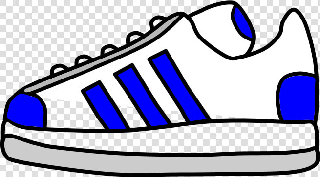 Sneakers  Tennis Shoes  Blue Stripes  HD Png DownloadTransparent PNG