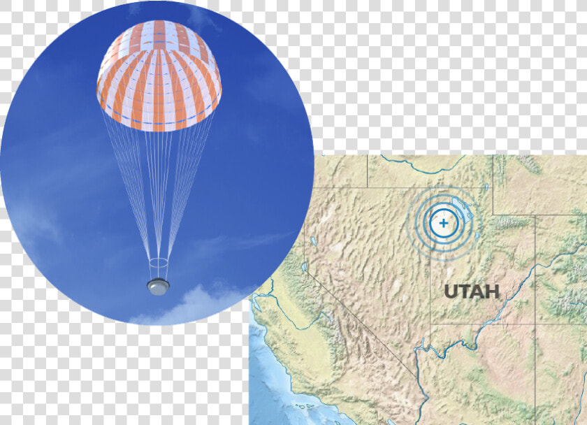 Parachute Landing In Utah Testing Zone   Atlas  HD Png DownloadTransparent PNG