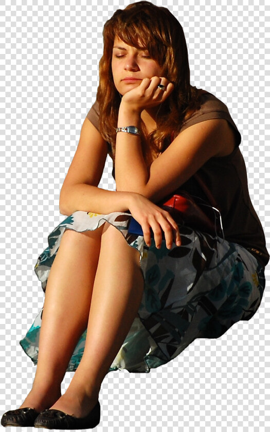 Bored People Png   Png Sit Down Girl  Transparent PngTransparent PNG