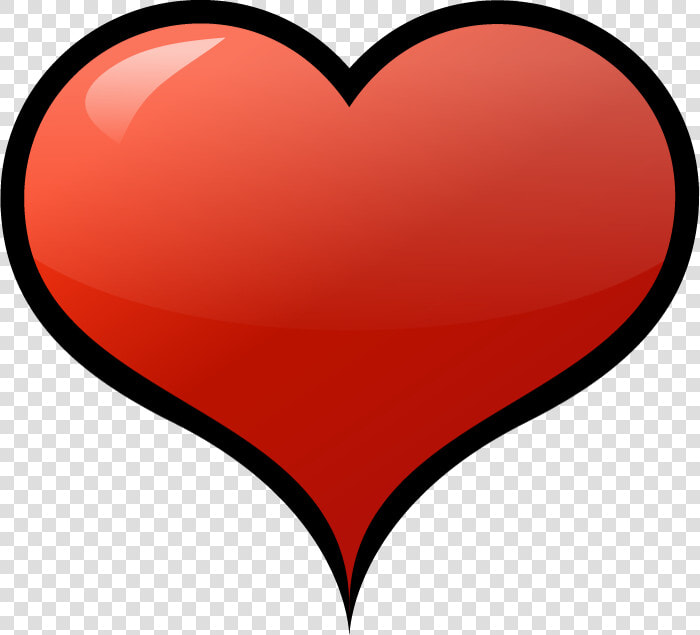 Coeur Rouge Simple Png   Cartoon Heart No Background  Transparent PngTransparent PNG