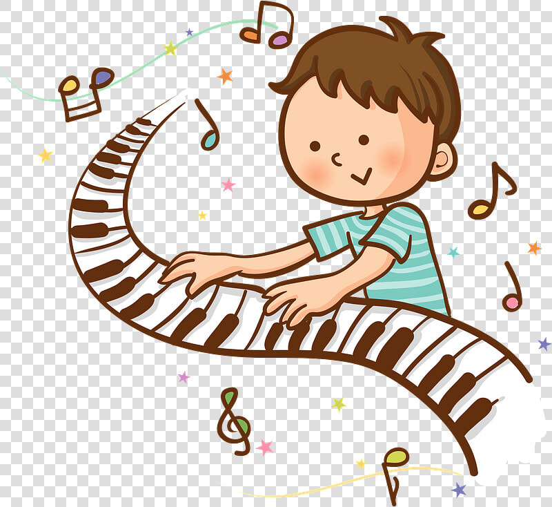 Child Boy Playing Piano Clipart   ピアノ を 弾く イラスト  HD Png DownloadTransparent PNG