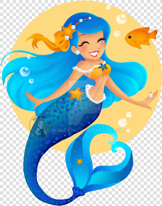 Mermaid Drawing Cliparts   Blue Mermaid Clipart  HD Png DownloadTransparent PNG