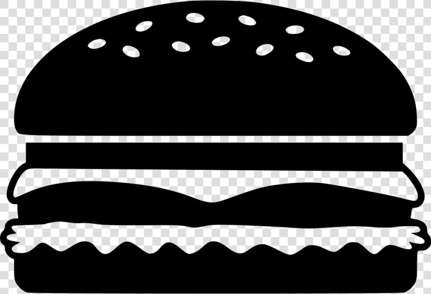 Cheeseburger   Black And White Hamburger Clipart  HD Png DownloadTransparent PNG