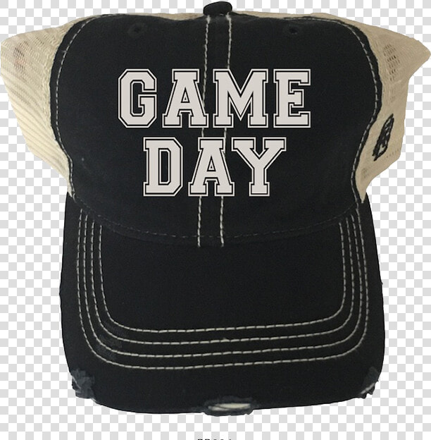 Game Day Distressed Snap Back Trucker Hat   Baseball Cap  HD Png DownloadTransparent PNG