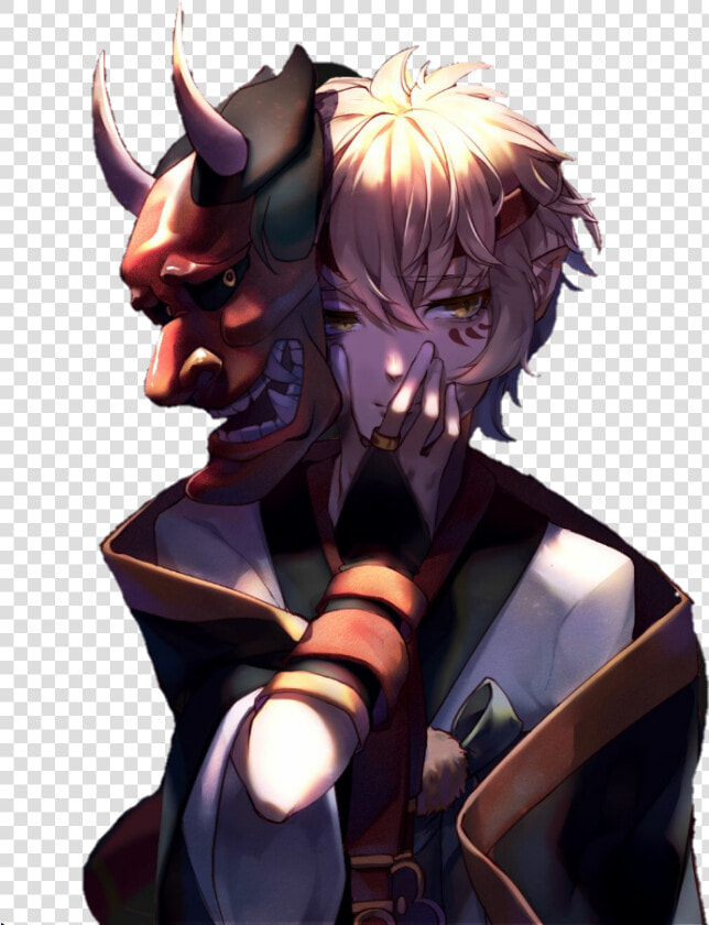  oni  mask  japanese  animeboy   Anime Oni Masked Boy  HD Png DownloadTransparent PNG