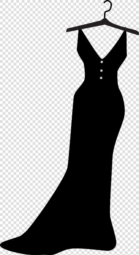 Costura E Roupas Riblackandreddress06 Minus   Dress On Hanger Silhouette  HD Png DownloadTransparent PNG