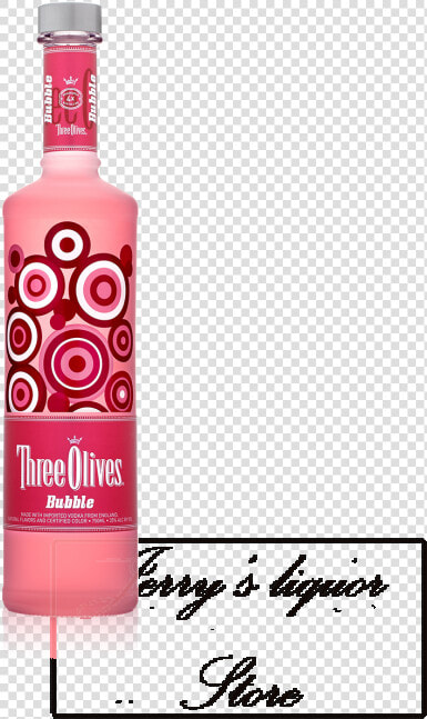 Three Olives Bubble Vodka  HD Png DownloadTransparent PNG