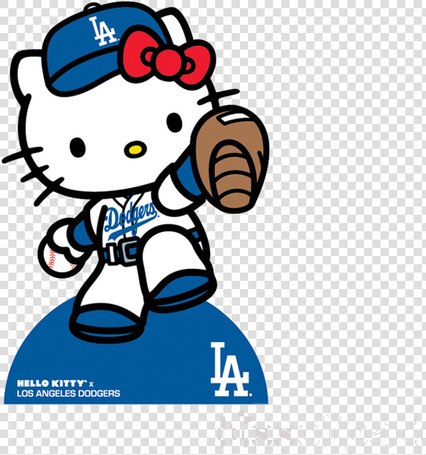 Dodgers Hello Kitty Clipart Dodger Stadium Los Angeles   Hello Kitty Dodgers  HD Png DownloadTransparent PNG