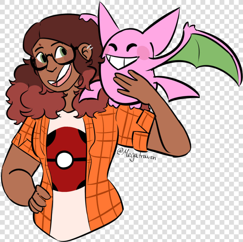 Alya And Her Shiny Crobat  Melon Man   Cartoon  HD Png DownloadTransparent PNG