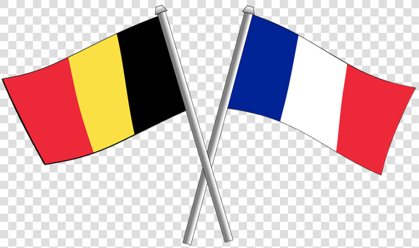 France Friendship Flag Flags Crossbred Belgium   France And Belgium Flags  HD Png DownloadTransparent PNG