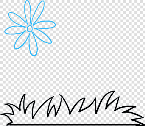 How To Draw Flower Garden   Draw Flower Garden  HD Png DownloadTransparent PNG