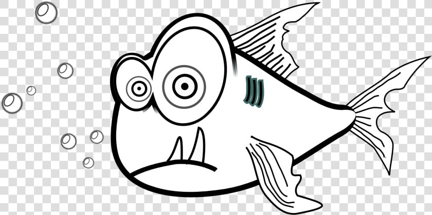 Black And White Piranha  HD Png DownloadTransparent PNG