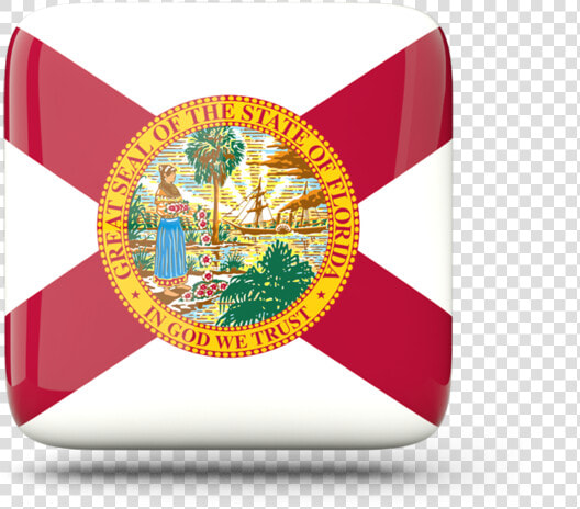 Glossy Square Icon   Florida State Flag  HD Png DownloadTransparent PNG