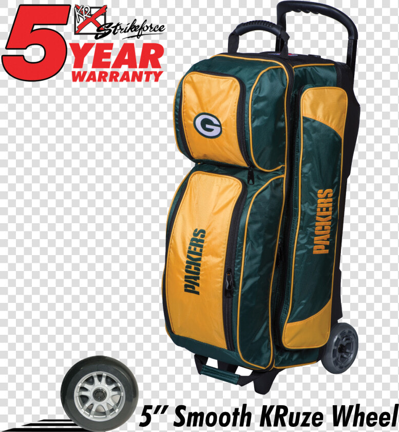 Kr Strikeforce Nfl Green Bay Packers 3 Ball Roller   Kr Strikeforce Cruiser Smooth Double Roller Bowling  HD Png DownloadTransparent PNG