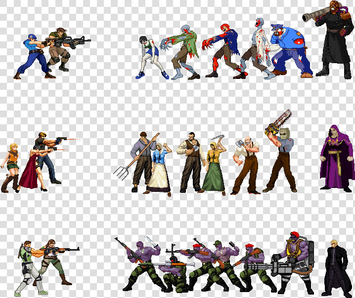 Resident Evil Mugen   Resident Evil Custom Figures  HD Png DownloadTransparent PNG