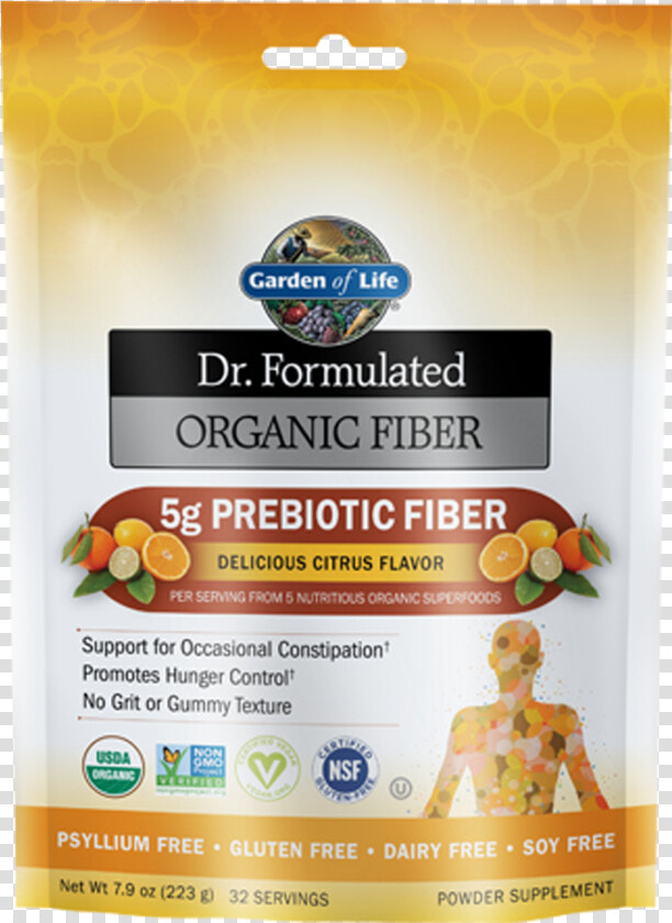 Formulated Organic Fiber Citrus   Garden Of Life Dr Formulated Organic Fiber  HD Png DownloadTransparent PNG