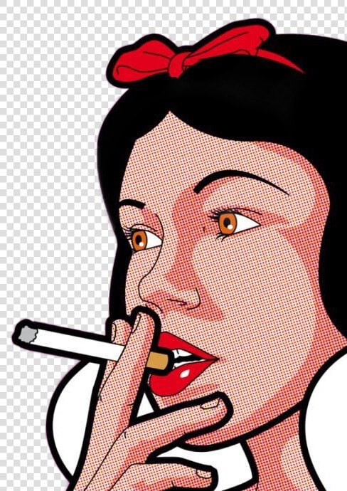  cigarrete  cigarro  blancanieves  princess  pincesa   Smoking Pop Art  HD Png DownloadTransparent PNG