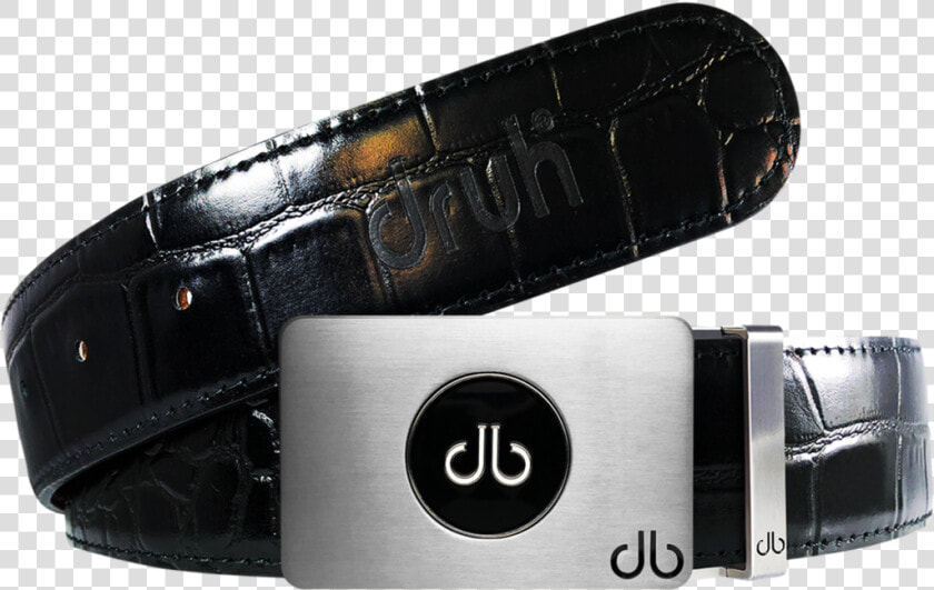 Ballmarker Black Crocodile Leather Texture Belt   Db Belt Seller  HD Png DownloadTransparent PNG