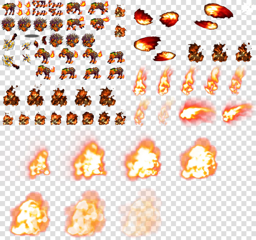 Brave Frontier Fire Sprite Sheets  HD Png DownloadTransparent PNG