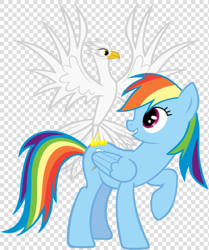 Stabzor  Bird  Eagle  Pegasus  Polish  Pony  Rainbow   Vinyl Scratch Rule 63  HD Png DownloadTransparent PNG