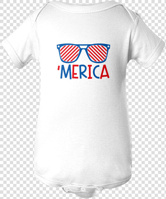 Merica Apparels Baby infant Onesie White Nb   Active Shirt  HD Png DownloadTransparent PNG