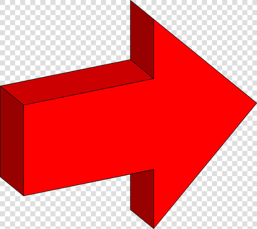 Stock Photo Illustration Of A Right Facing 3d Red Arrow  HD Png DownloadTransparent PNG