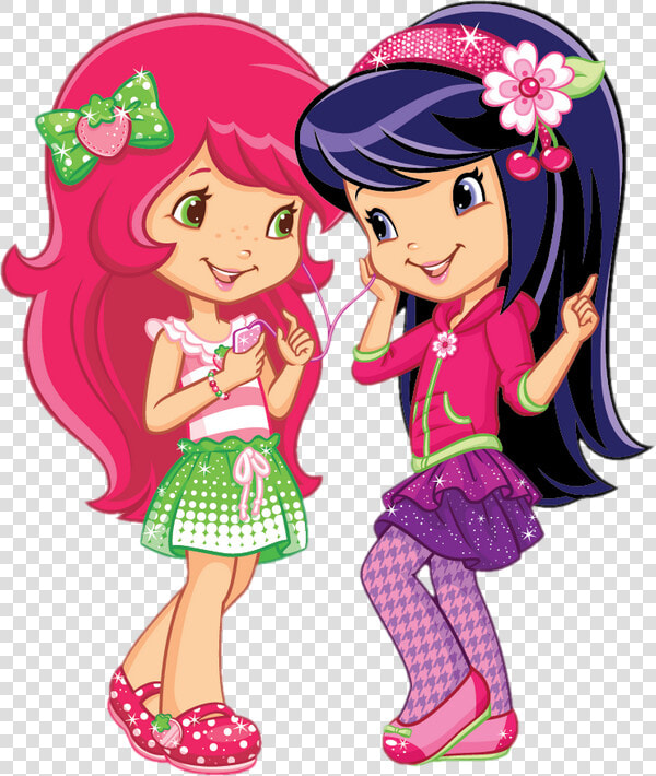 Strawberry And Cherry   Strawberry Shortcake Cartoon Sexy  HD Png DownloadTransparent PNG