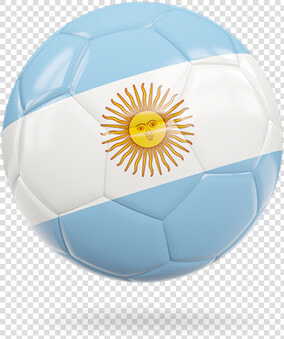 Glossy Soccer Ball   Argentina Flag In Soccer Ball  HD Png DownloadTransparent PNG