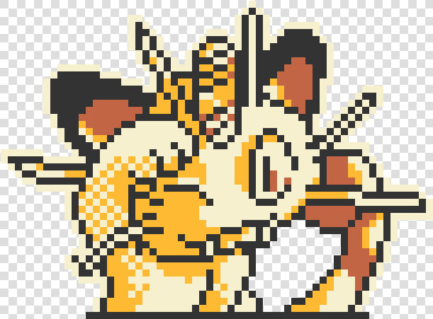 Meowth Pixel  HD Png DownloadTransparent PNG