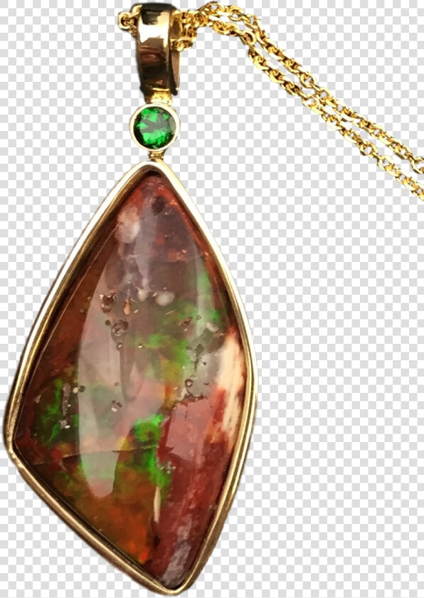 Opal And Tsavorite Garnet Pendant   Pendant  HD Png DownloadTransparent PNG