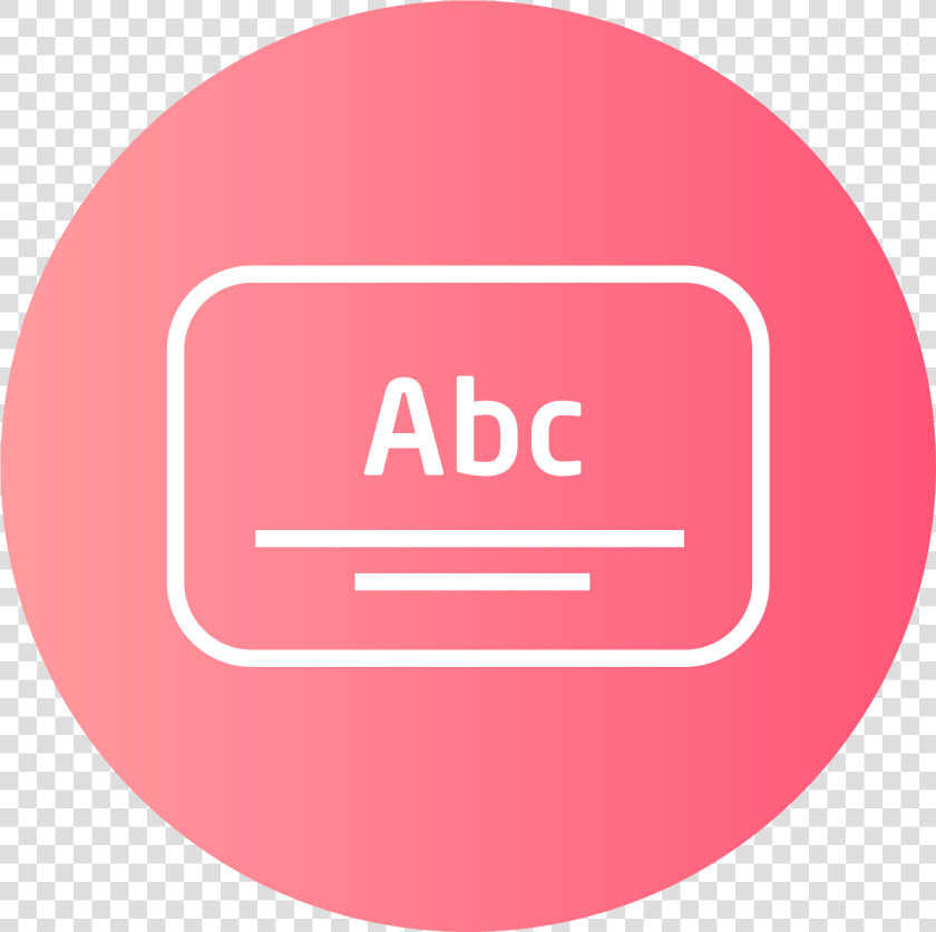 Ícone De Um Monitor Com As Letras A  B E C   Circle  HD Png DownloadTransparent PNG