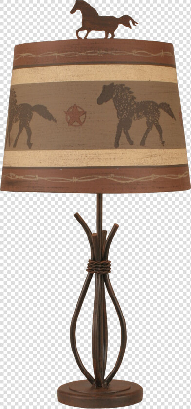 Rust Streaked Iron Stack Accent Lamp W  Running Horse   Lamp  HD Png DownloadTransparent PNG