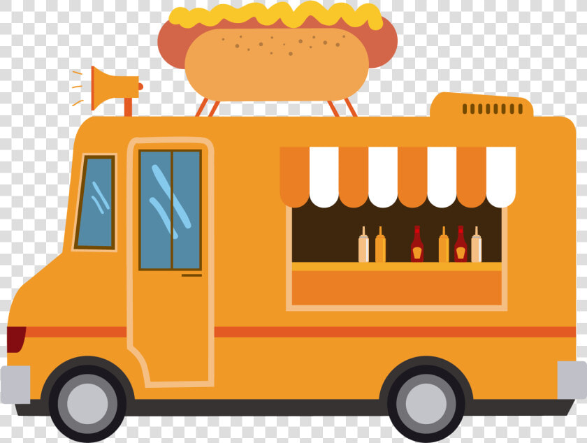 Transparent Food Delivery Clipart   Food Truck Vector Png  Png DownloadTransparent PNG