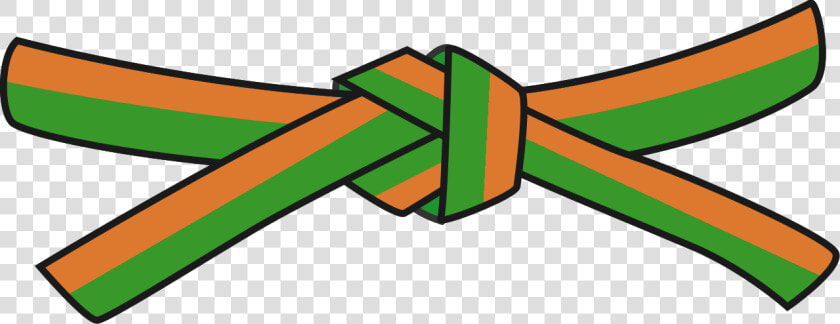 Orange Green Belt Judo  HD Png DownloadTransparent PNG