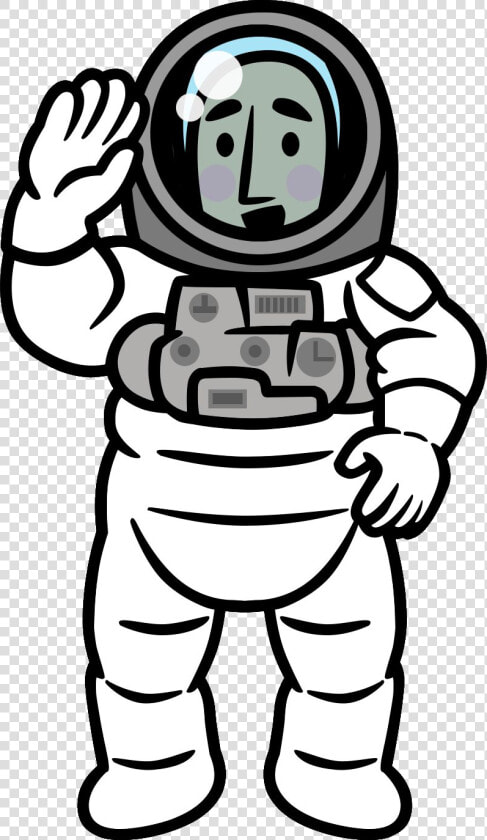 Astronaut Clipart Comic Rhythm Heaven First Contact    First Contact Rhythm Heaven Astronaut  HD Png DownloadTransparent PNG