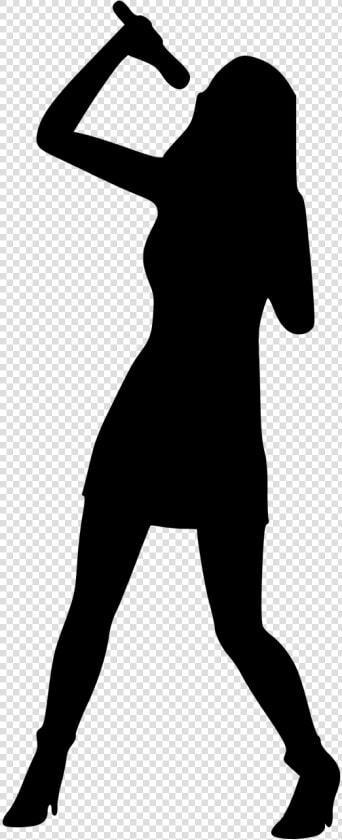 Silhouette Singing Woman   Woman Singing Silhouette Png  Transparent PngTransparent PNG