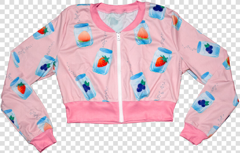 Fizzy Cropped Bomber Jacket In Pink   Aesthetic Cute Bomber Jacket  HD Png DownloadTransparent PNG