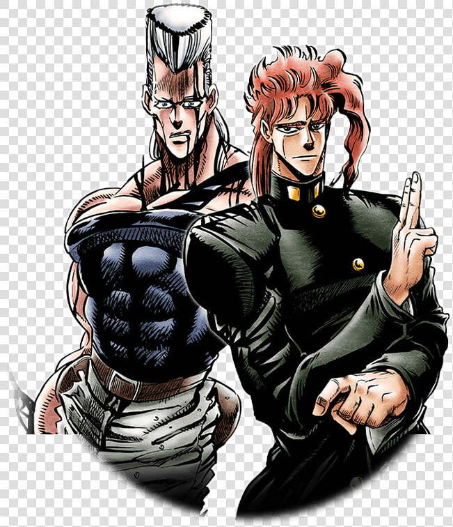 Unit Jean Pierre Polnareff And Noriaki Kakyoin   Hierophant Green Noriaki Kakyoin  HD Png DownloadTransparent PNG