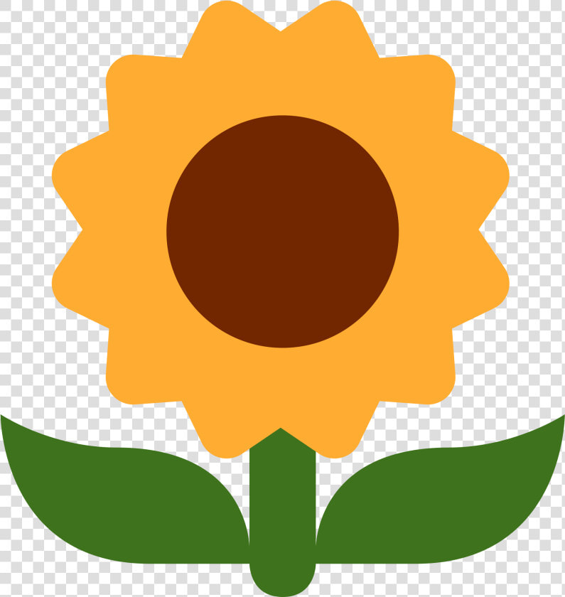 Sunflower Emoji Png Transparent   Png Download   Sunflower Emoji Twitter  Png DownloadTransparent PNG