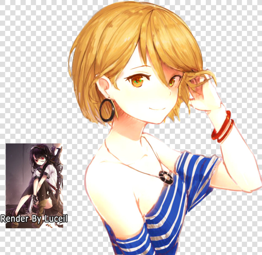 Transparent Anime Girl Hair Png   Anime Girl Short Hair  Png DownloadTransparent PNG