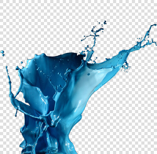 Nanyang Academy Of Fine Arts Blue Paint Splash Creativity   Colored Liquid Splatter  HD Png DownloadTransparent PNG