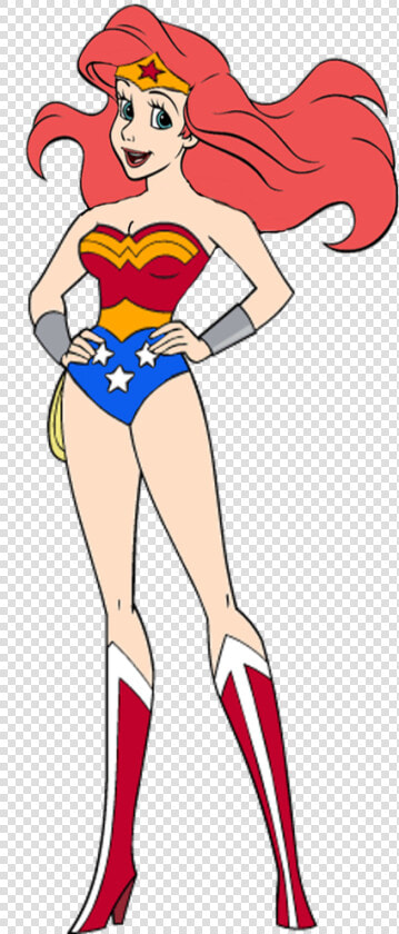 Princess Ariel As Wonder Woman By Darthraner83   Ariel Wonder Woman  HD Png DownloadTransparent PNG