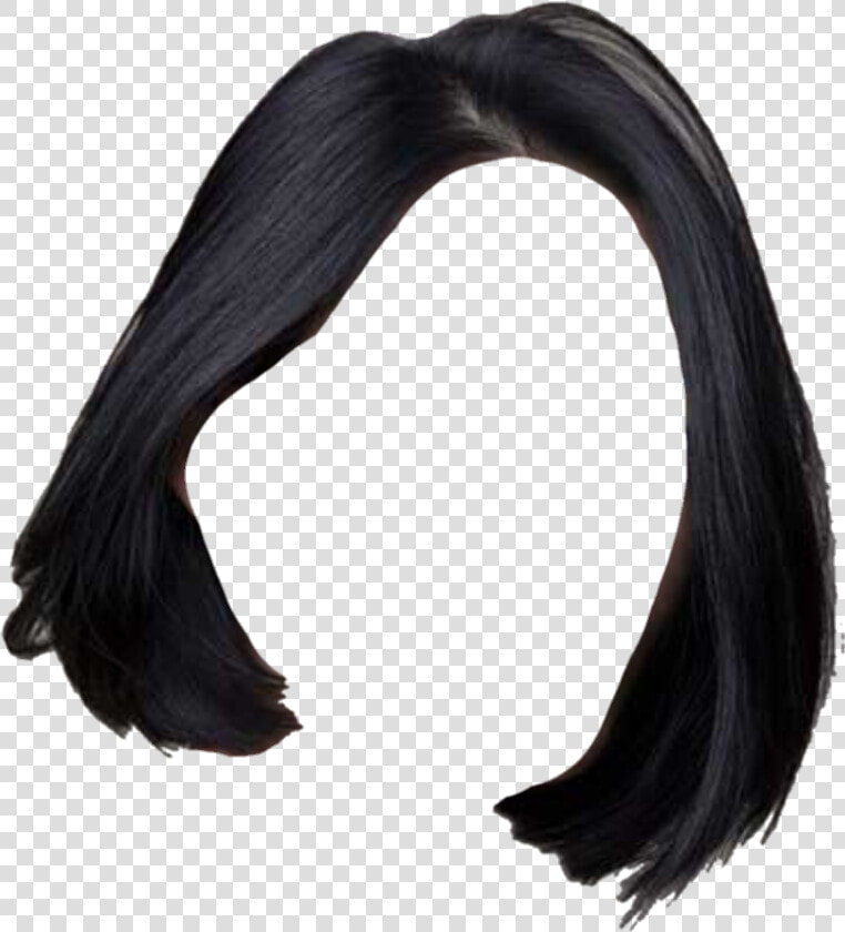 Wig Short Hair Wigs Weave Snatched Wigoff Shorthair   Black Bob Wig Transparent  HD Png DownloadTransparent PNG