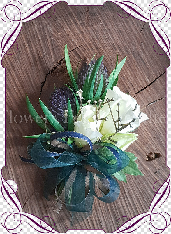 Ladies Silk Artificial Pinned Or Wrist Corsage With   Flowers For Ever After  HD Png DownloadTransparent PNG