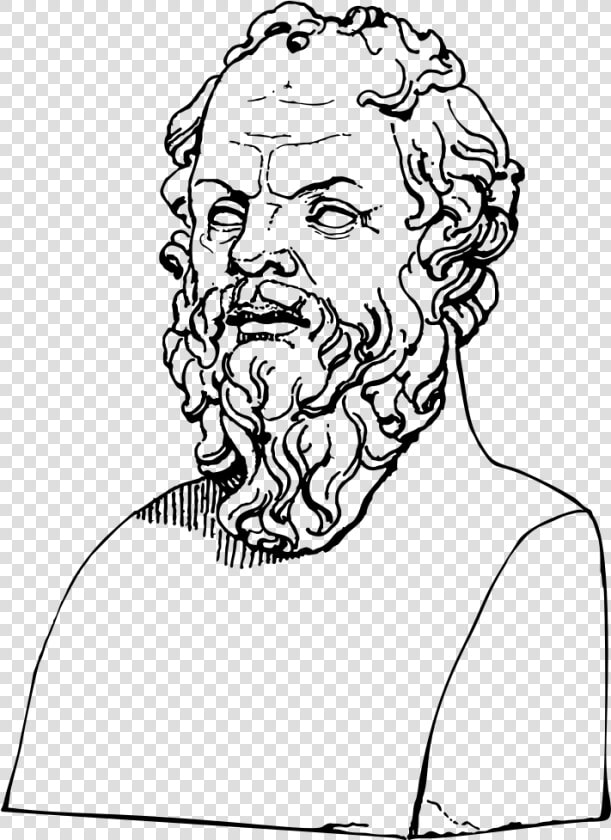 Socrates Bust Line Art   Socrates Clip Art  HD Png DownloadTransparent PNG