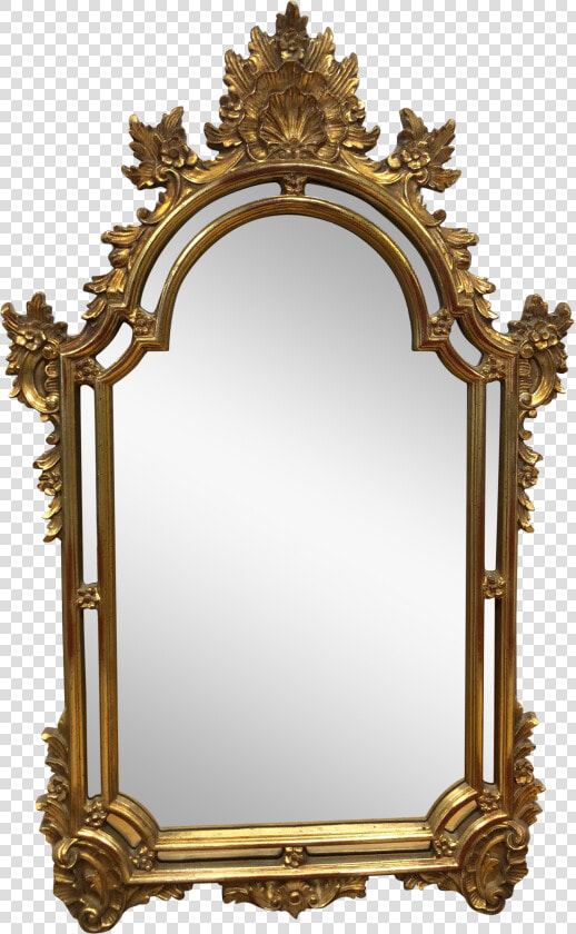 Gold Leaf Wall Mirror Clipart   Png Download   Gold Mirror Transparent Background  Png DownloadTransparent PNG