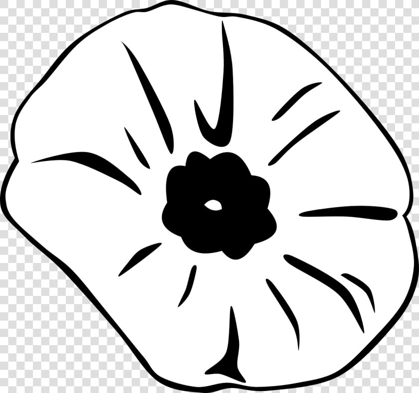 Remembrance Day Poppy Black And White  HD Png DownloadTransparent PNG